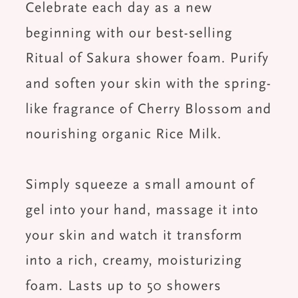 RITUALS OF SAKURA Shower Foaming Gel - Picture 4 of 6